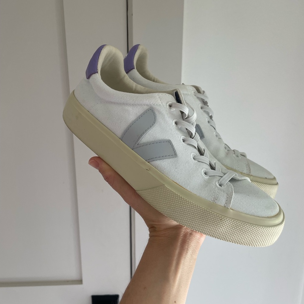 Veja campo sneakers with blue and purple detail